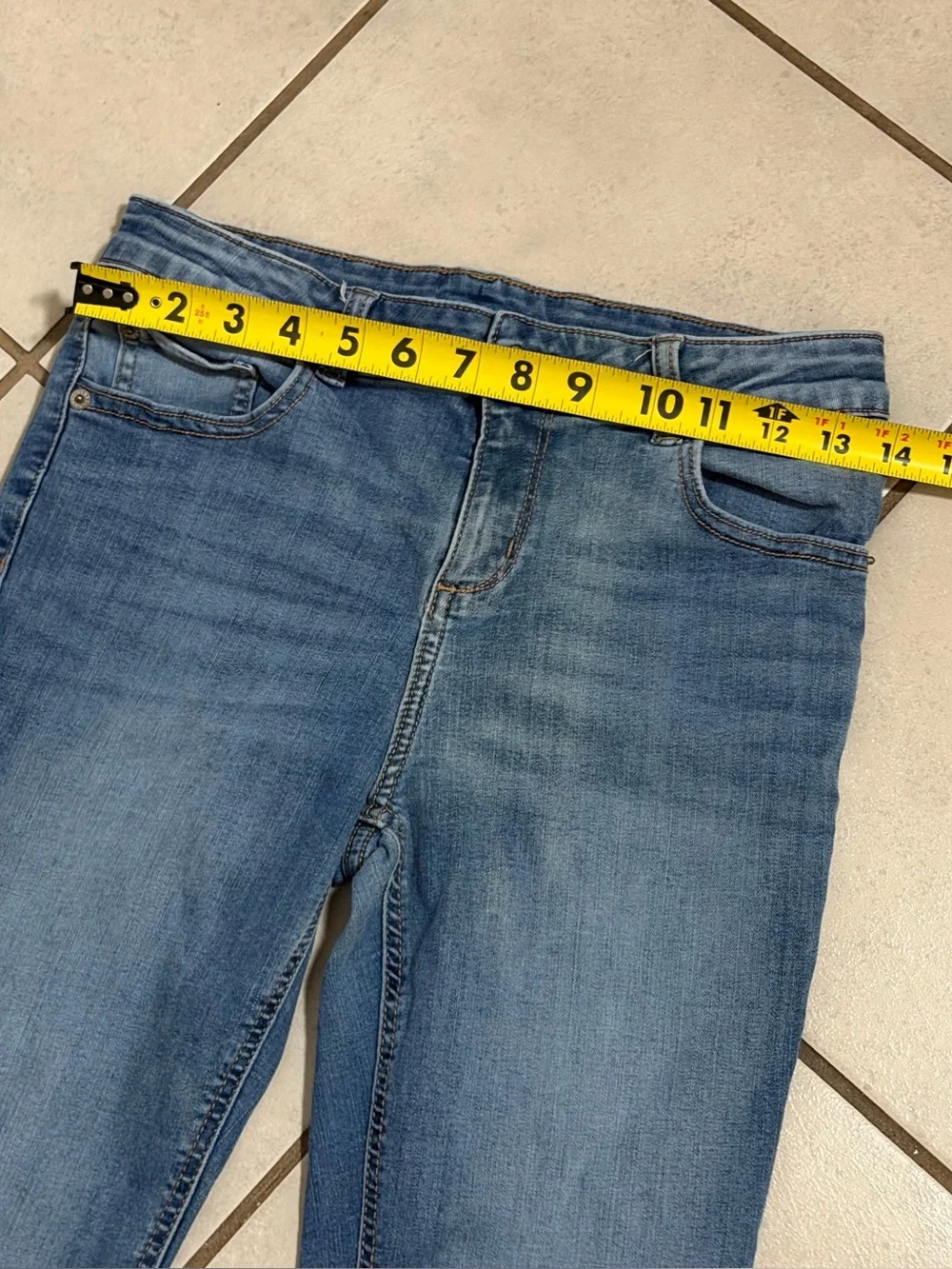Thereabouts Kids Girl Denim Blue Distressed Mid-Rise Bootcut Jeans‎ size 14